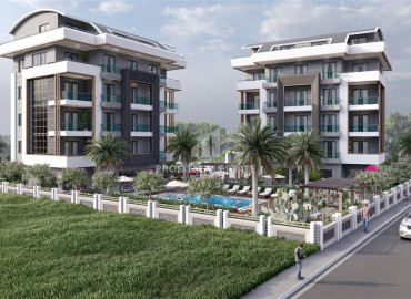 Real estate by the sea from the developer. New investment project in the prestigious area of Oba, Alanya, 60-145 m2 ID-9939 фото-6