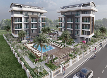 Real estate by the sea from the developer. New investment project in the prestigious area of Oba, Alanya, 60-145 m2 ID-9939 фото-9