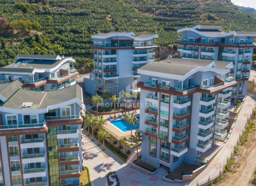 Duplex apartment with two bedrooms, ready to move in, 450 meters from the sea, Kargicak, Alanya, 120 m2 ID-9944 фото-1