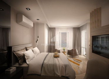 Новая двухуровневая квартира, с двумя спальнями, в чистовой отделке, в 100 метрах от моря, Лара, Анталья, 120 м2 ID-9950 фото-3