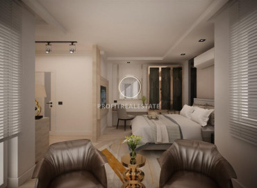 Новая двухуровневая квартира, с двумя спальнями, в чистовой отделке, в 100 метрах от моря, Лара, Анталья, 120 м2 ID-9950 фото-4