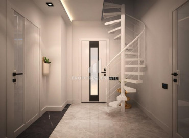 Новая двухуровневая квартира, с двумя спальнями, в чистовой отделке, в 100 метрах от моря, Лара, Анталья, 120 м2 ID-9950 фото-9