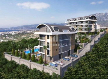 Новая двухкомнатная квартира в жилом комплексе с богатой инфраструктурой, Каргыджак, Аланья, 46 м2 ID-9961 фото-2