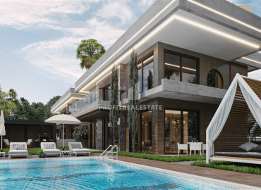 The project of two-storey villas with a private area and a swimming pool at prices from the developer in the mountainous region of Alanya - Bektas. ID-9968 фото-6