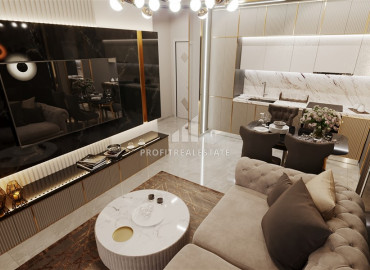 Новые апартаменты, с одной спальней, в чистовой отделке, в 350 метрах от моря, Махмутлар, Аланья 52 м2 ID-9988 фото-3