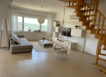 Furnished three-bedroom duplex, 180m², in a cozy residence in Alanya - Kargicak ID-10047 фото-4