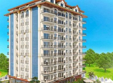 Двухкомнатная квартира, 53м², в элитном комплексе на этапе строительства в центре Алании, у пляжа Кейкубат ID-10080 фото-1