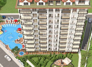 Двухкомнатная квартира, 53м², в элитном комплексе на этапе строительства в центре Алании, у пляжа Кейкубат ID-10080 фото-11