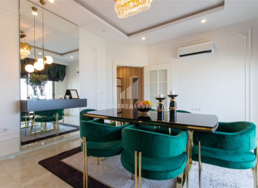 Furnished duplex 3 + 1 with a separate kitchen in a luxury residence Mahmutlar ID-9160 фото-16}}