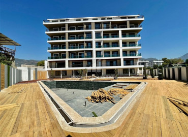 Новая трехкомнатная квартира в резиденции 2022 года строительства, Оба, Аланья, 80 м2 ID-10101 фото-1