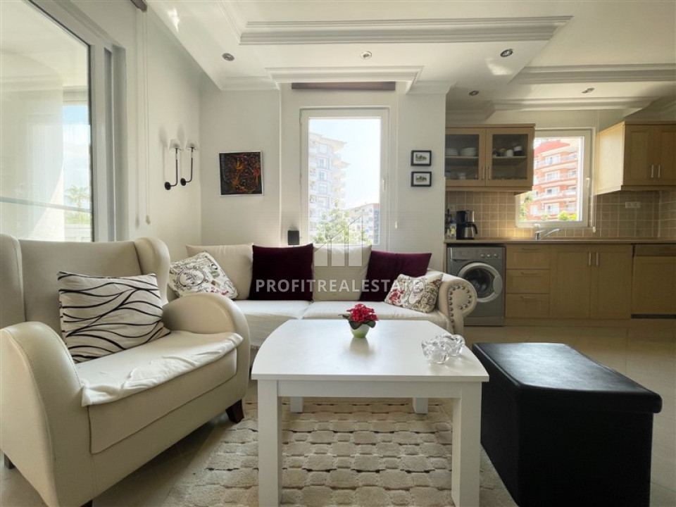 Недорогие трехкомнатные апартаменты, с мебелью, в благоустроенном жилом комплексе Тосмура, Аланья, 125 м2 ID-10160 фото-2