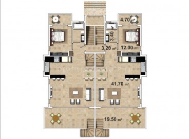 Квартиры люкс в Конаклы, Аланья, 170 кв.м. ID-0808 фото-25