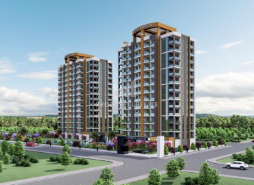 Апартаменты 1+1 и 2+1, 75-120м², в строящейся элитной резиденции в районе Мерсина - Томюк ID-10344 фото-15