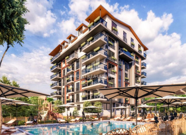 Two bedroom apartment, 85m², with a separate kitchen, in a new residence with a swimming pool in Gazipasa, Alanya ID-10393 фото-1