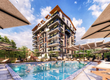 Two bedroom apartment, 85m², with a separate kitchen, in a new residence with a swimming pool in Gazipasa, Alanya ID-10393 фото-17