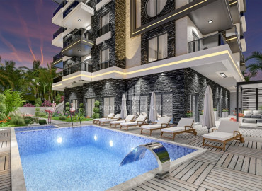 One bedroom apartment, 55m², in a residence with facilities, in Mahmutlar, Alanya ID-10422 фото-6