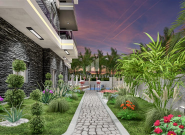 One bedroom apartment, 55m², in a residence with facilities, in Mahmutlar, Alanya ID-10422 фото-7