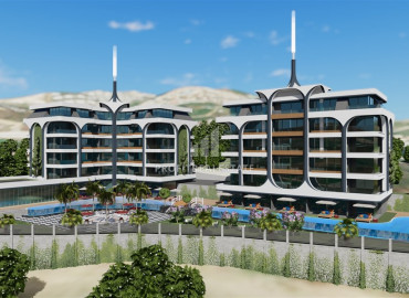 Инвестиционный проект уютного комплекса с инфраструктурой в элитном районе Каргыджак, 800м от моря. ID-10456 фото-1