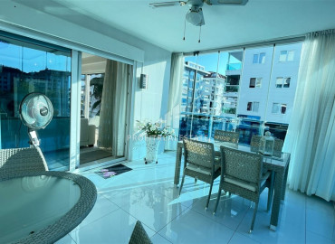 Трехкомнатная квартира с интерьером от дизайнера в 150м от моря в районе Кестель, Алания ID-10541 фото-10