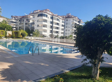 Furnished apartment, 2 + 1 layout, in a residential residence with a swimming pool, Cikcilli, Alanya, 120 m2 ID-10597 фото-11
