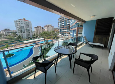 Furnished one-bedroom apartment with stylish design in Cikcili, Alanya ID-10598 фото-12