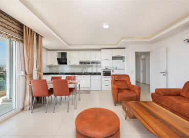 Стильная большая трехкомнатная квартира 100 м2 с мебелью и видом на море в Авсалларе, Алания ID-10624 фото-11