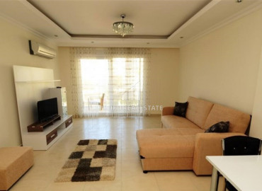 Furnished one-bedroom apartment with a large glazed balcony in Avsallar, Alanya ID-10625 фото-10