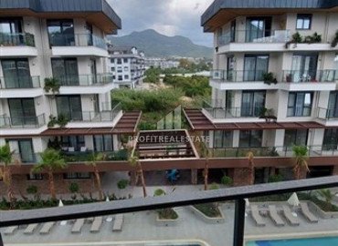 One-bedroom apartment in a new building with a fine finish, bathroom equipment, unfurnished in Oba, Alanya ID-10638 фото-13