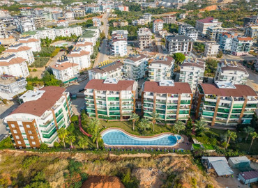 Furnished two-bedroom apartment in a well-maintained residential residence in Oba, Alanya, 110 m2 ID-10664 фото-20