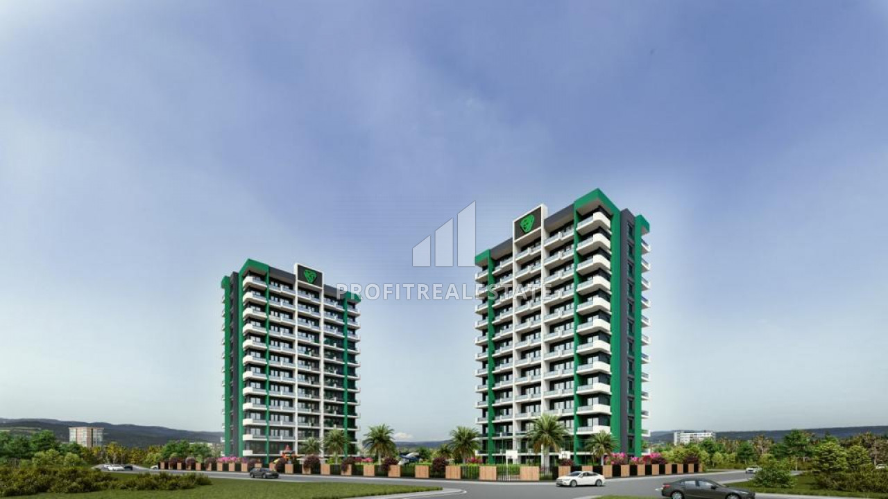 Двухкомнатные апартаменты, 58-62м², в строящемся комплексе премиум класса в районе Мерсина Соли ID-10713 фото-2