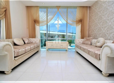 Меблированная трехкомнатная квартира 130 м2 с холлом и интерьером в стиле дворцовой роскоши, Махмутлар, Аланья ID-10716 фото-8