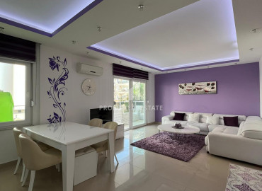 Элегантная трехкомнатная квартира 120 м2 со стильным дизайнерским интерьером и мебелью в Оба, Аланья ID-10788 фото-5