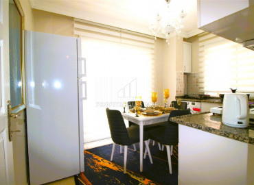 Стильная меблированная трехкомнатная квартира с роскошным дизайнерским интерьером в Джикджилли, Аланья ID-10802 фото-15