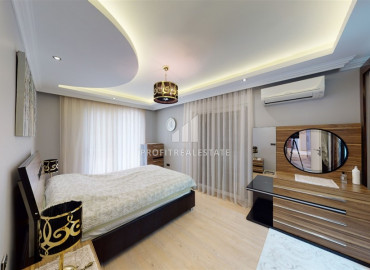 Дизайнерская меблированная квартира 190 м2 с тремя спальнями, отдельной кухней, гардеробной в Оба, Аланья ID-10816 фото-5