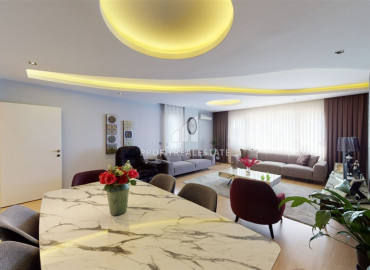 Дизайнерская меблированная квартира 190 м2 с тремя спальнями, отдельной кухней, гардеробной в Оба, Аланья ID-10816 фото-10