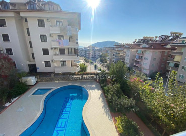 Bright two bedroom apartment with sea views, panoramic windows, in a residence with facilities in the center of Alanya ID-10847 фото-7