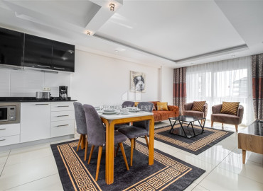 Elegant one-bedroom apartment, 77m², in a luxury residence in Alanya - Cikcilli ID-10893 фото-11