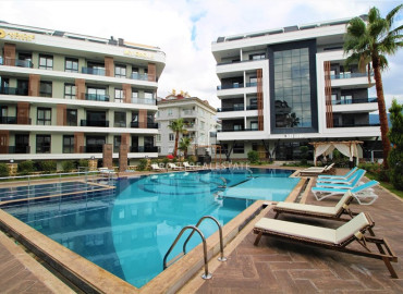 New 1 + 1 apartment in a residence with two pools, Oba, Alanya, 50 m2 ID-10894 фото-1