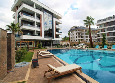 New 1 + 1 apartment in a residence with two pools, Oba, Alanya, 50 m2 ID-10894 фото-10