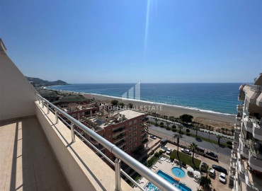 Large furnished duplex 3 + 1 on the first coastline with panoramic sea views, 100 meters from the center of Mahmutlar, Alanya ID-10908 фото-8