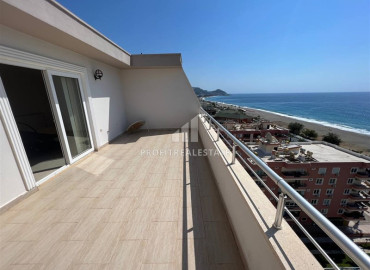 Large furnished duplex 3 + 1 on the first coastline with panoramic sea views, 100 meters from the center of Mahmutlar, Alanya ID-10908 фото-9