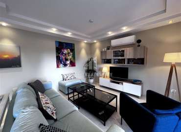 Трехкомнатные апартаменты, с мебелью, в благоустроенном жилом комплексе района Оба, Аланья, 115 м2 ID-10924 фото-3