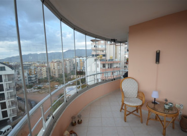 Furnished two bedroom apartment 110 m2, with a glazed balcony, overlooking the sea, 400 meters from the beach, ready to move in, in Tosmur, Alanya ID-10935 фото-20