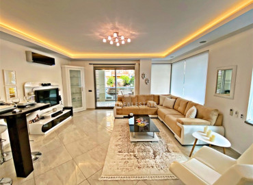 Designer two bedroom apartment 115 m2 with stylish furniture, 300 meters from the sea in Oba, Alanya ID-10948 фото-9