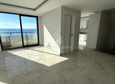 Finished apartment in a new residential residence 300 meters from the beach, with a fine finish, bathroom equipment, kitchen, unfurnished in Kestel, Alanya, 45-115 m2 ID-10949 фото-14