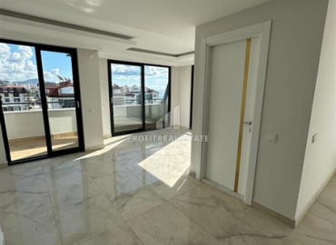 Finished apartment in a new residential residence 300 meters from the beach, with a fine finish, bathroom equipment, kitchen, unfurnished in Kestel, Alanya, 45-115 m2 ID-10949 фото-15
