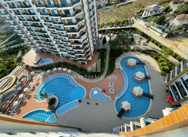 Furnished two bedroom apartment 115 m2 in a residence with a variety of facilities in Cikcilli, Alanya ID-10967 фото-1