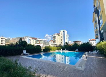 Cozy furnished apartment 1 + 1, 50 meters from the sea, in a residence with facilities, in Kestel, Alanya ID-10980 фото-7