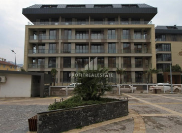 Стильная двухкомнатная квартира в темных тонах, в 200 метрах от пляжа, в современном жилом комплексе в центре Аланьи ID-11029 фото-14