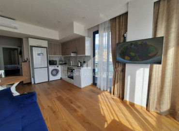 Уютная двухкомнатная квартира с деревянными полами, в 350 метрах от пляжа, в жилом комплексе класса люкс в центре Аланьи ID-11066 фото-4
